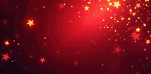 Deep crimson backdrop, twinkling gold stars and sparkles , sparkling, glitter, christmas