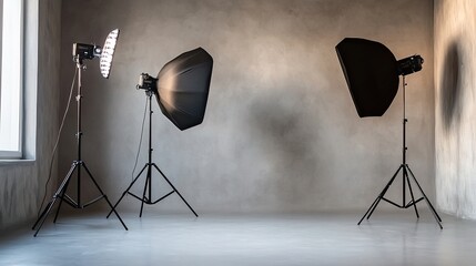 Minimalist studio setup with clean design and soft lighting, embodying modern simplicity and focus.
