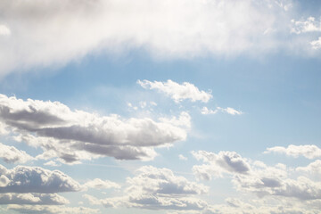 blue sky with clouds