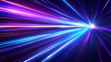 Abstract vibrant light streaks radiating from center. Use Graphic design background