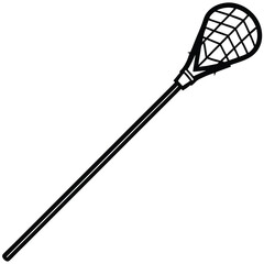 Isolated badminton racket and shuttlecock with a sharp metal needle and thread vector illustration