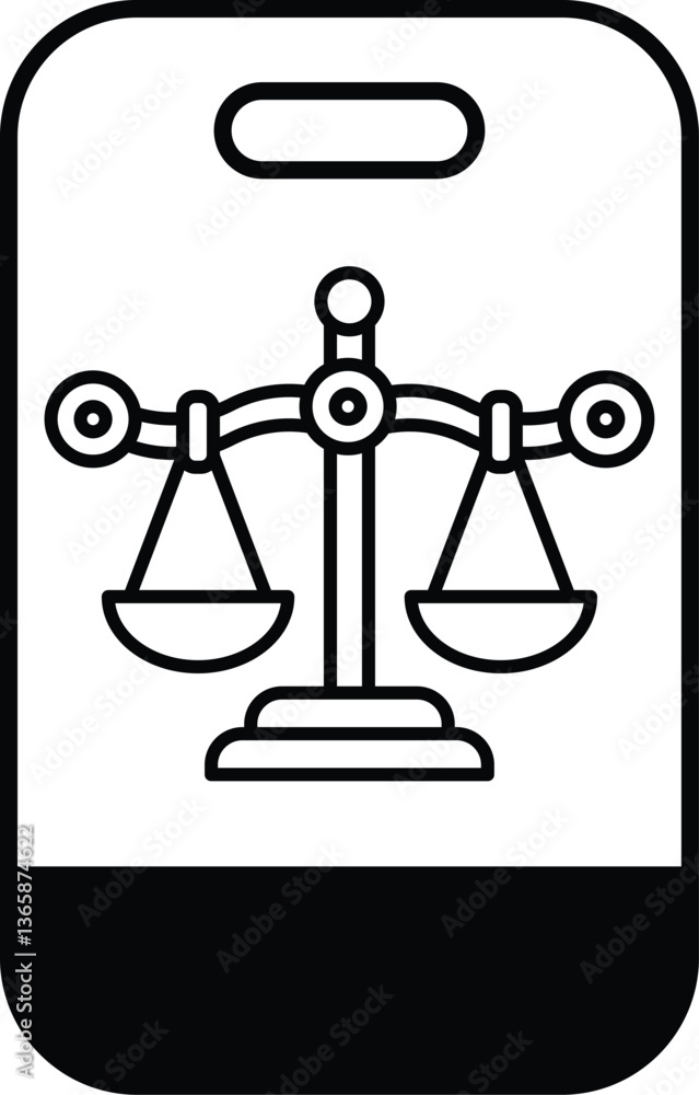 Poster a phone case with a scale on it