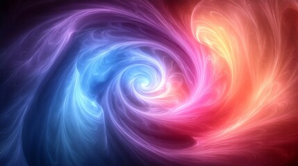 Colorful swirling vortex creating a mesmerizing abstract background