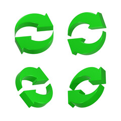 Obraz premium refresh icon 3d realistic icon for app web