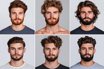 Men's Hairstyles Collage
