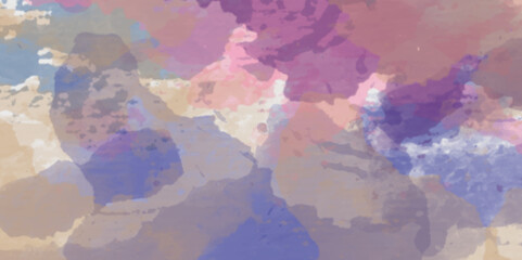 Abstract translucent multicolored watercolor background. Watercolor background. 3D illustration, 3D rendering. Colorful gradient ink colors wet effect hand drawn canvas background .