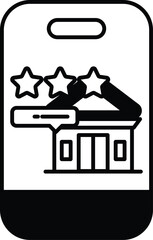 A phone with a star and three stars on it