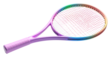 PNG  Pastel tennis racket white background purple violet.