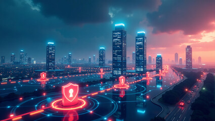 Fototapeta premium Secure Fintech Horizons: Regulated Innovation