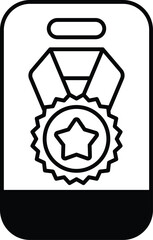 A black and white image of a star with a gold circle around it