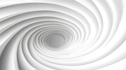 A white swirling tunnel receding into the distant vanishing point