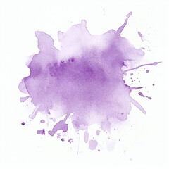 Watercolor violet splash