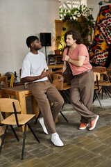 Celebrating love in a cozy cafe during a charming afternoon date