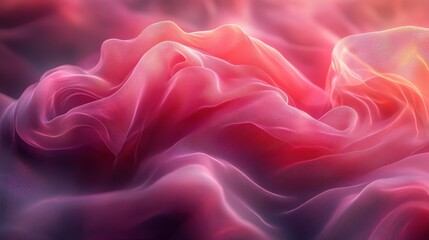 Obraz premium Abstract Fabric Texture with Soft Waves and Vibrant Colors