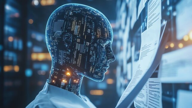 AI-powered translation system processing immigration papers.