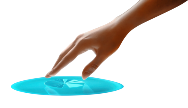 PNG Display touch chart hand.