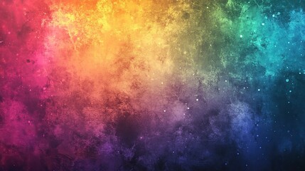 Vibrant Grunge Art Wall with Gradient Lighting, Abstract and Textured Design

