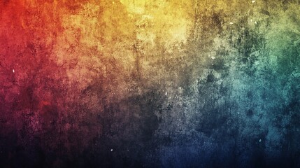 Vibrant Grunge Art Wall with Gradient Lighting, Abstract and Textured Design
