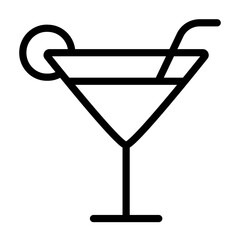 Cocktail icon illustration. Party and celebration vector illustrations.