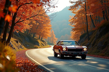 autumn-drive-classic-car
