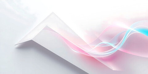 Abstract Design with Soft Pastel Hues and Geometric Shapes