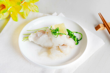 早春の料理　タラのみぞれ煮