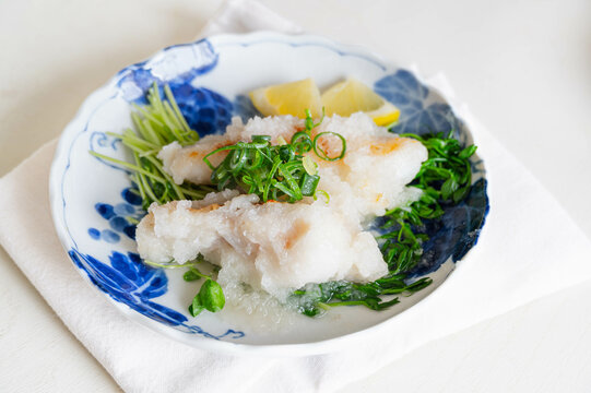 早春の料理　タラのみぞれ煮