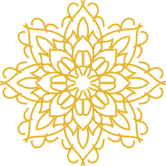 Circular pattern in the form of a mandala. Henna tattoo mandala. Mehndi style. Decorative pattern in oriental style. Coloring book page.