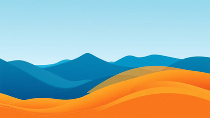 vector illustration of an abstract landscape