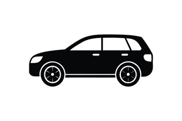 Car icon on white background