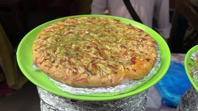 Close up shot of Dry Fruit prepared using pista, cashew.
