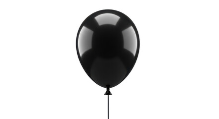 Isolated Black Balloon
