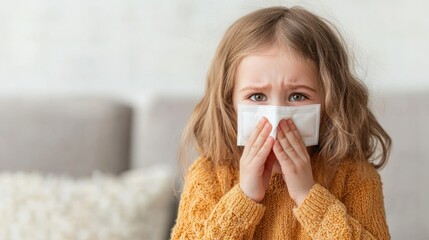 Fototapeta na wymiar Air purifier for allergy relief child's struggle in home setting indoor environment emotional perspective