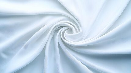 Obraz premium White Fabric Swirl With Subtle Blue Print
