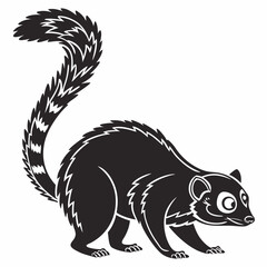 cuscus black silhouette icon vector