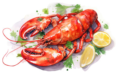 PNG Seafood lobster invertebrate crustacean.