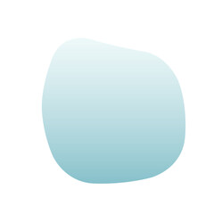 ブルーグラデーションの変形円形のフレーム　