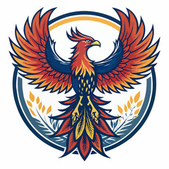 Obraz premium logo of a Phoenix Rising