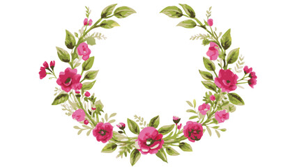 a vibrant floral wreath, perfect for adding a touch of beauty and elegance to any project