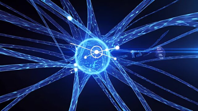 Neural Network Connections in 3D Space