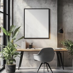 rame_mockup_ISO_A_paper_size_Living_room_wall