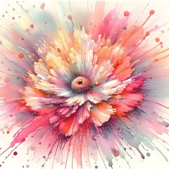 abstract background with pink flowers