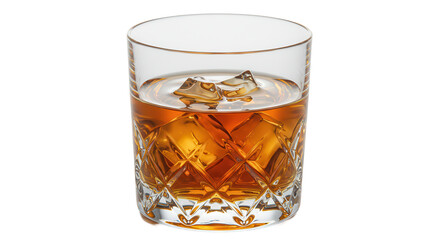 Isolated Whiskey Glass