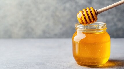 Fresh honey harvest a sweet adventure captured in a rustic kitchen setting