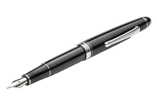 Elegant writing instrument with a metal clip.