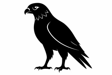 eurasian marsh harrier silhouette vector