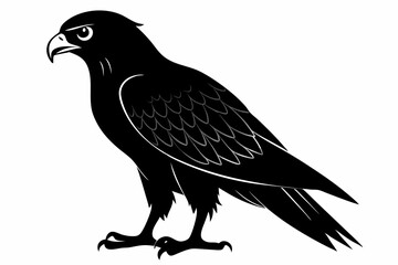 eurasian marsh harrier silhouette vector