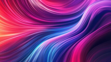 Fototapeta premium Abstract colorful swirling waves, vibrant background, design element