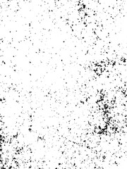 High-contrast black and white background featuring scattered speckles, rough patches, and worn-out areas. Perfect for vintage, urban designs. Vector overlay