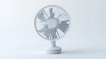 A portable USB fan with a compact design, isolated on a white background